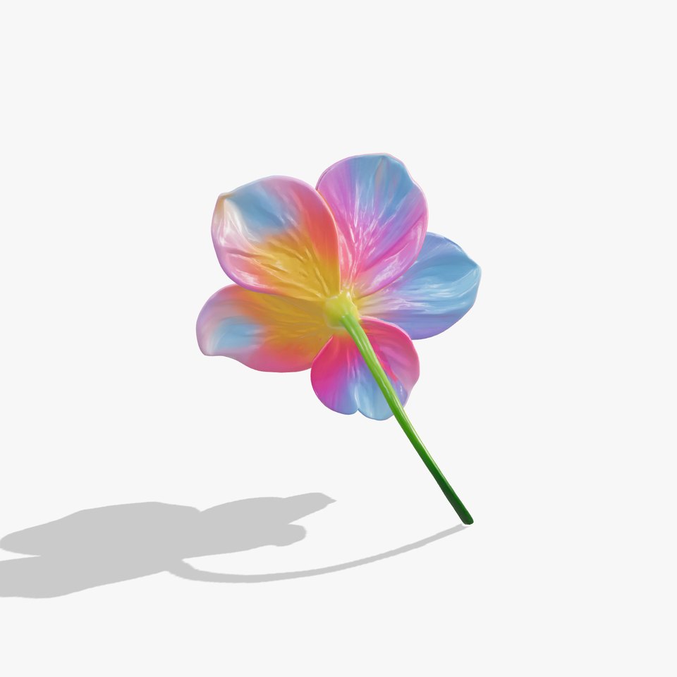 Iridescent Magical Flower Glow Model Pack